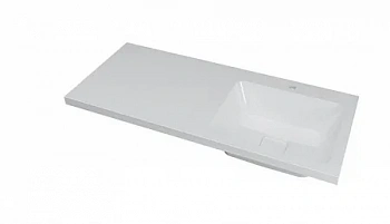 Умывальник мебельный Dreja Wing 120 R (чаша справа)