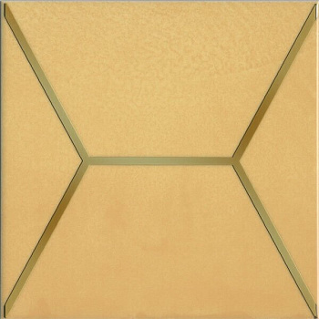 Керамическая плитка Kerama Marazzi Декор Витраж желтый 15х15
