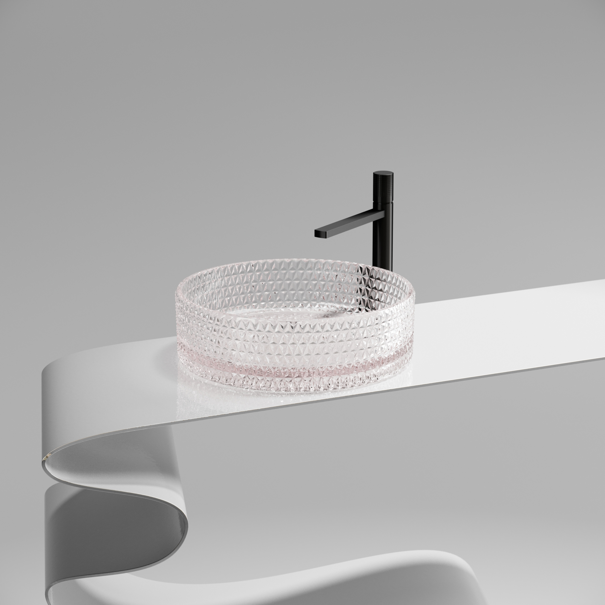 Рукомойник Ceramica Nova Cristal 36 см CN6061 розовая