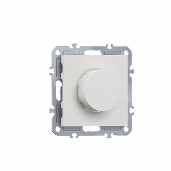 Светорегулятор поворотный Triac LED 100Вт,  активная нагрузка 300Вт,  цвет матовый белый,  серия A07 Donel
