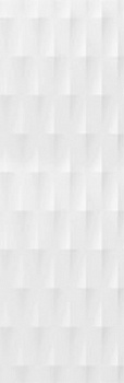 Керамическая плитка Meissen Плитка Trendy рельеф пики белый 25х75