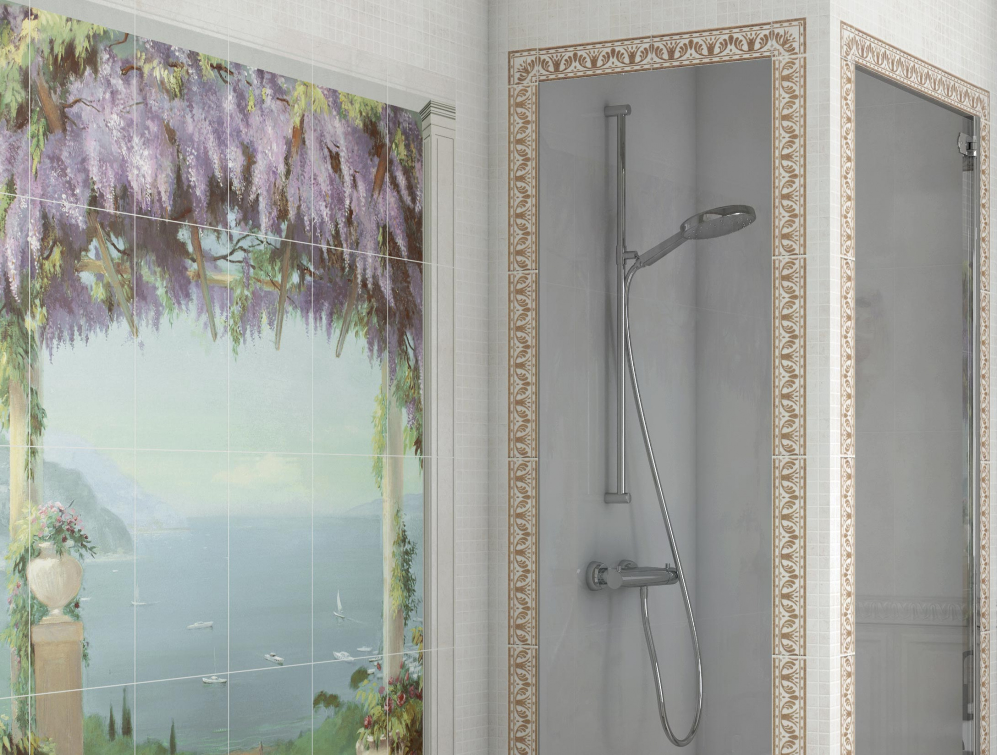 Керамическая плитка Kerama Marazzi Декор Лаурито мозаичный 25х40