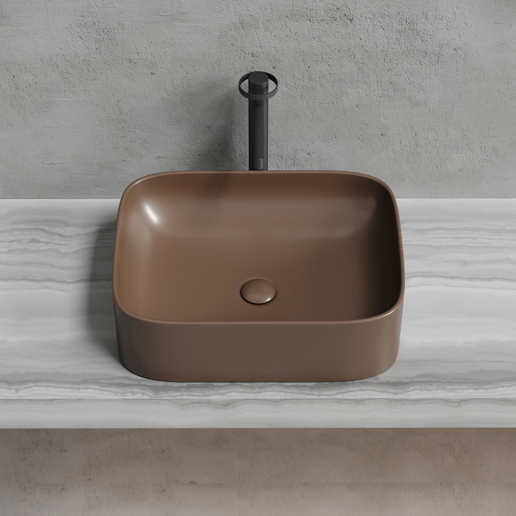 Раковина Ceramica Nova Element 50 см CN6052MDB темно-коричневая