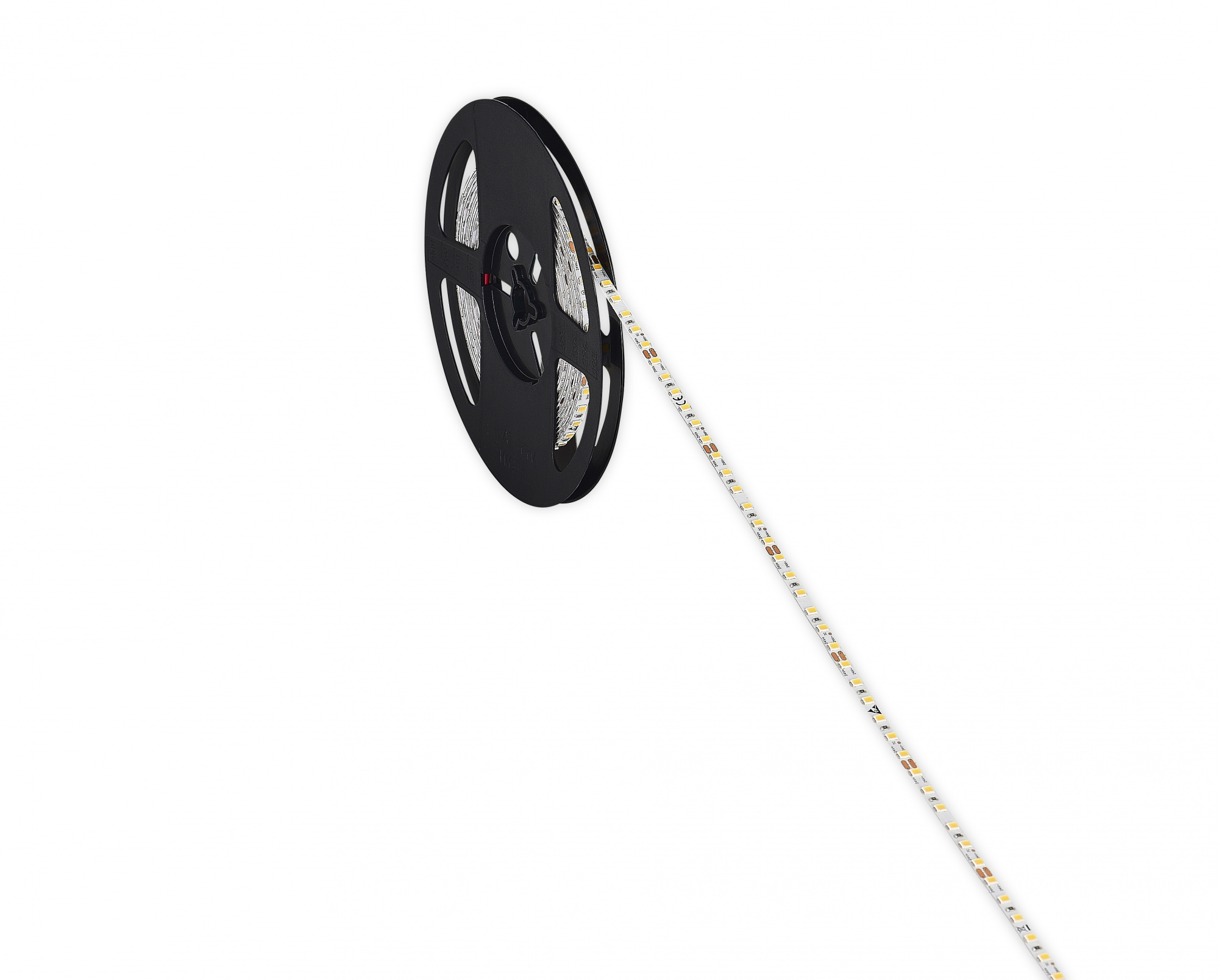 Лента светодиодная SMD нейтральная DC24V 9, 6W/m 4000K 910Lm/m 120д/м CRI>90 IP20,  упаковка 5 метров,  ширина 5мм,  высота 1, 6мм,  самоклейкая