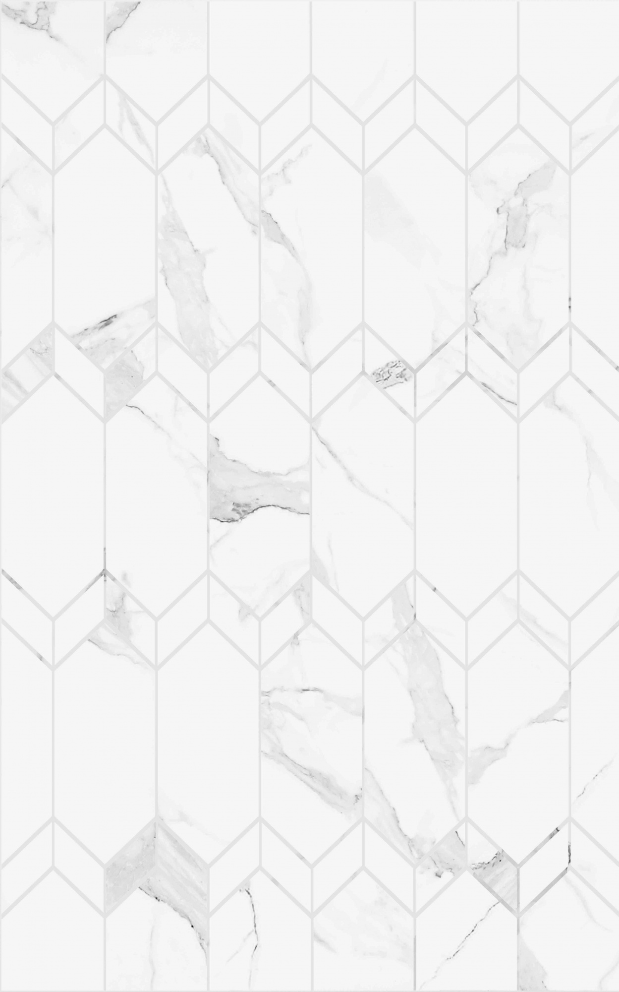 Керамическая плитка Creto Плитка Mosaic белый 25х40