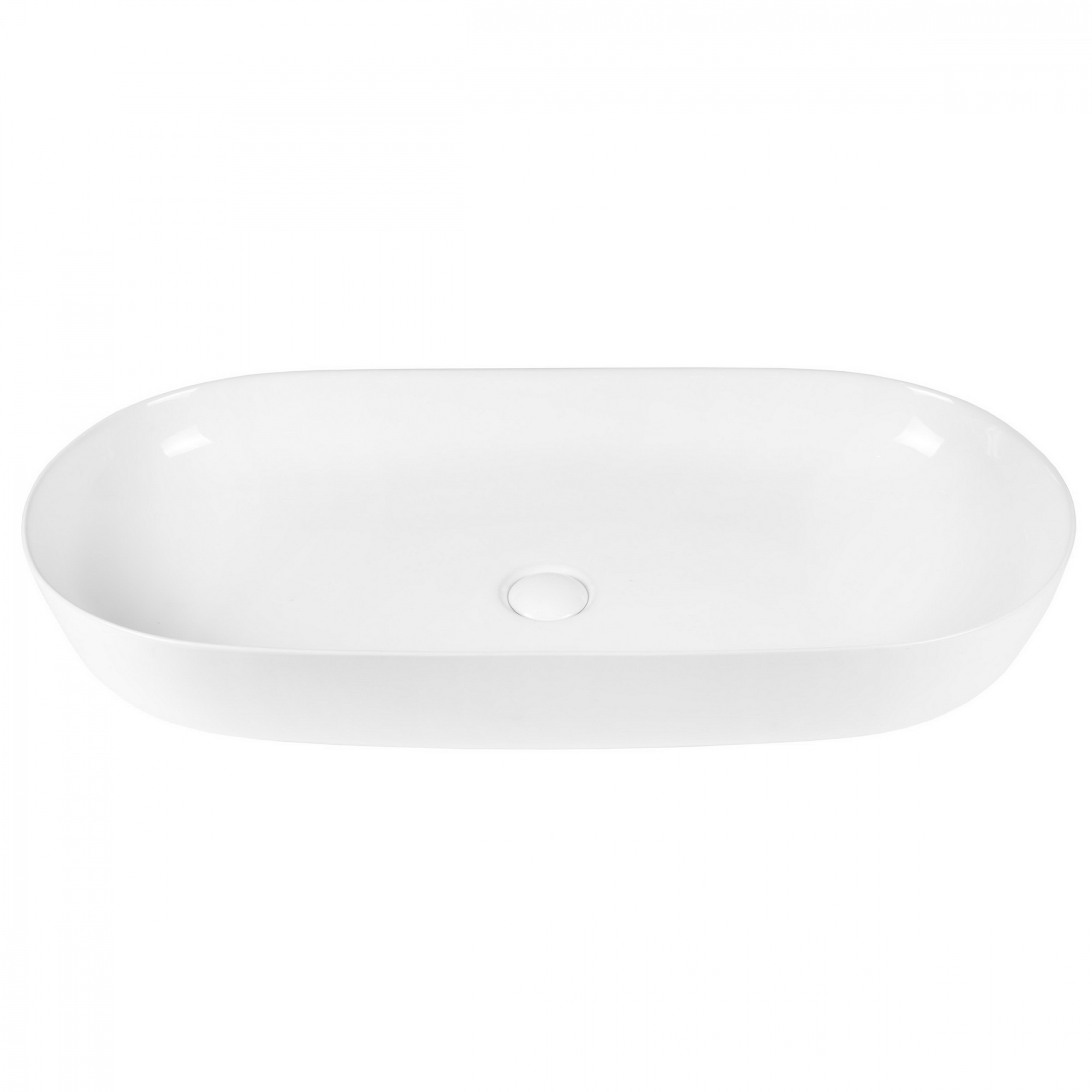 Раковина Bond Oval 80 см белая глянцевая