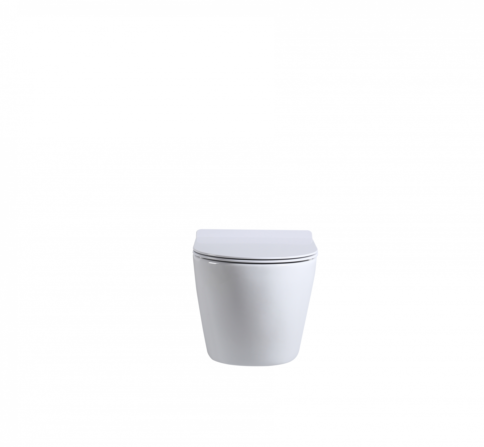 Унитаз подвесной безободковый beWash Minimal BKWHR003480 с крышкой-сиденьем микролифт, белый глянец
