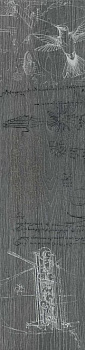 Керамогранит Kerama Marazzi Декор Абете серый тёмный обрезной 20х80