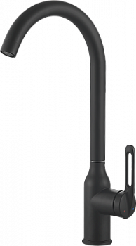 Смеситель для кухни HAIBA HB40830-7, нержавеющая сталь, черный