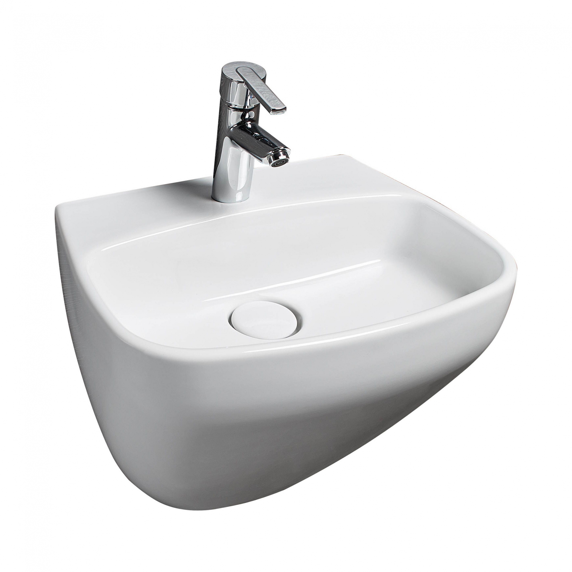 Раковина beWash Alster 50 см 86511101 глянцевый белый