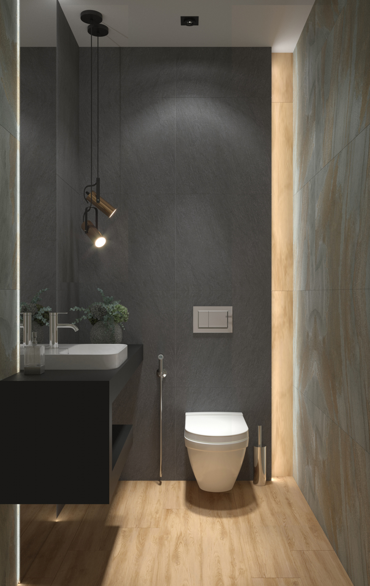Керамогранит Kerama Marazzi Гренель серый тёмный обрезной 60х60