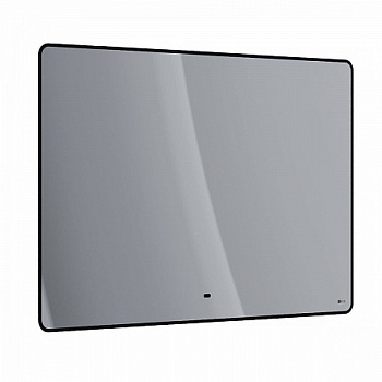 Зеркало Lemark MIOBLACK 120х80см с интерьерной подсветкой, с подогревом