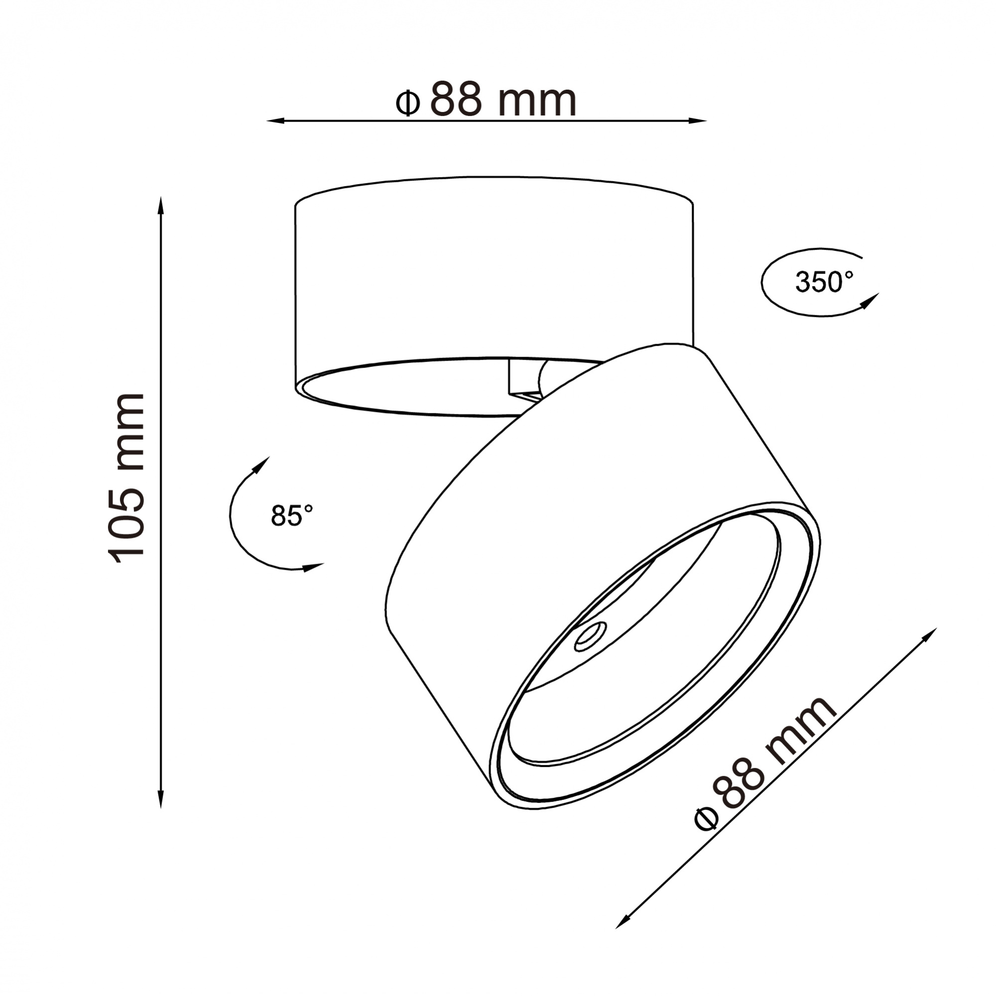 Светильник накладной LED 14W 4000K
