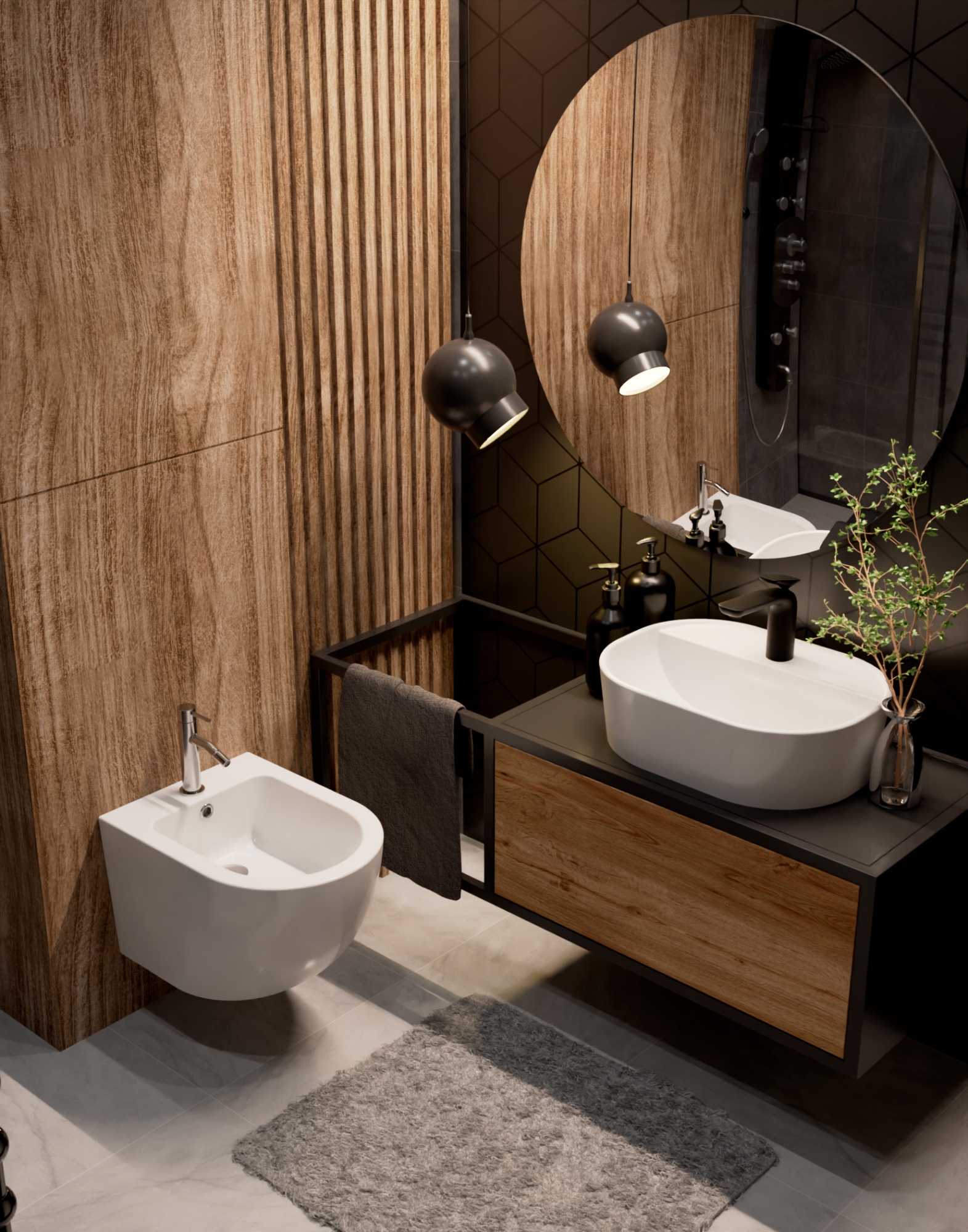 Смеситель для биде AQUAme Siena AQM6216CR хром глянец