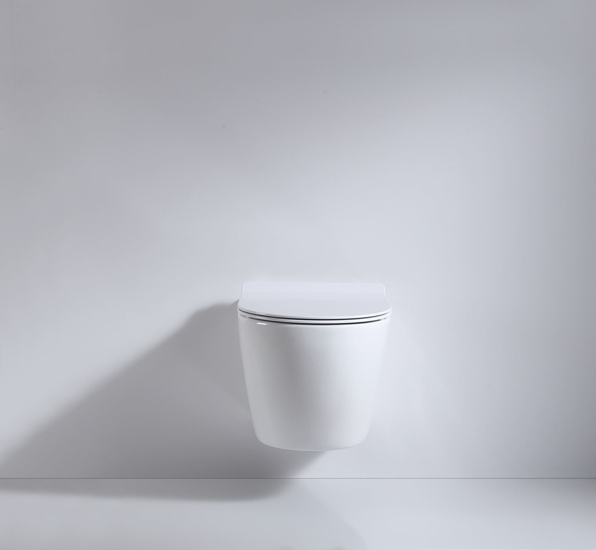 Унитаз подвесной безободковый beWash Minimal BKWHR003480 с крышкой-сиденьем микролифт, белый глянец