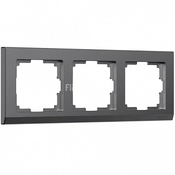 Рамка на 3 поста Stark (графит матовый) W0031864