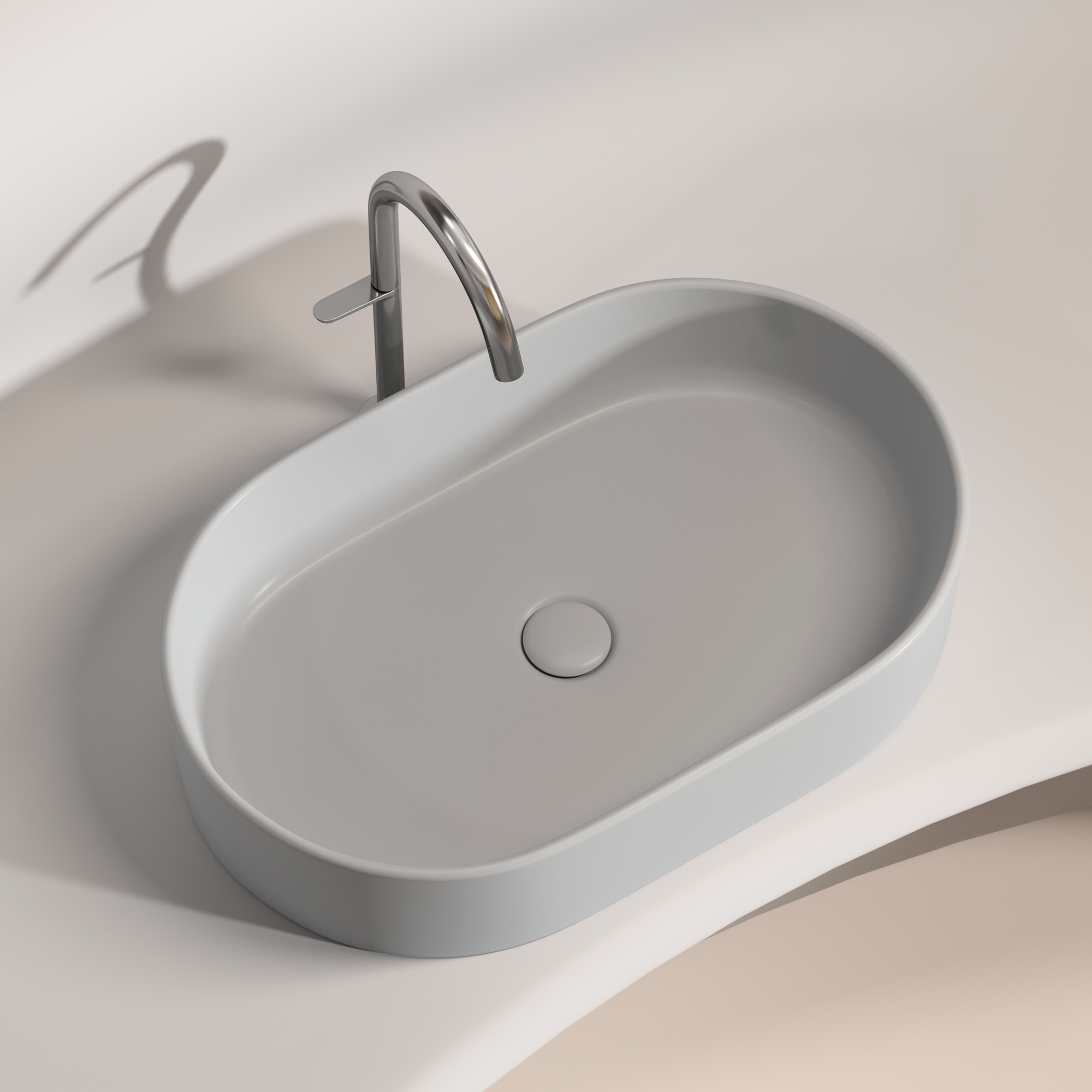 Раковина Ceramica Nova Element 60 см CN6048MSG серая