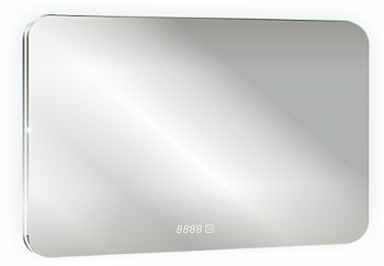 Зеркало Silver Mirrors Паллада 550х800 - 4 (сенсорный выключатель, часы)