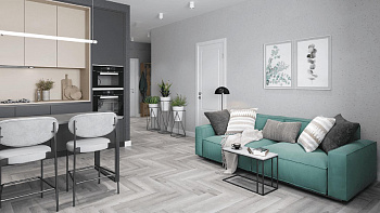 LVT плитка Дуб Лейтена ECO 16-18