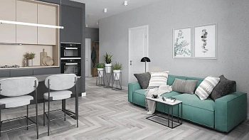 LVT плитка Дуб Лейтена ECO 16-18