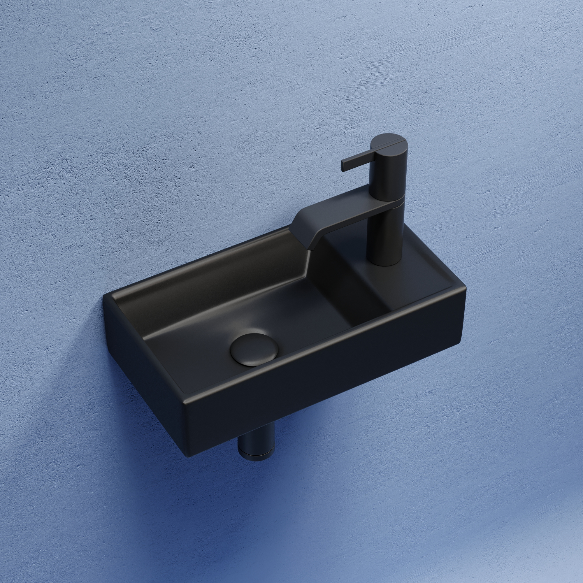 Рукомойник Ceramica Nova Element 41,7, см CN6051LMB чёрный матовый