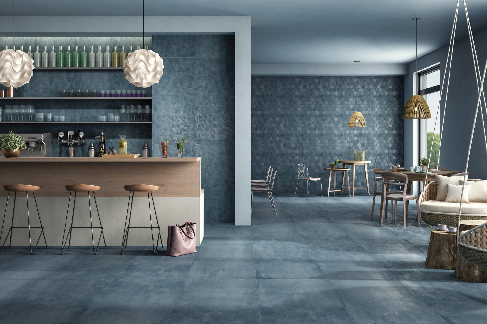 Керамогранит Creto Foil Verdigris Aqua 60х120