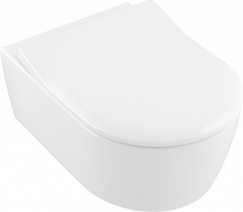 Подвесной унитаз Villeroy & Boch Avento 5656RS01 alpin с сиденьем микролифт