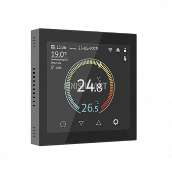 Умный сенсорный терморегулятор с LCD дисплеем (черный) W1851108