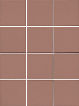 1336 Агуста розовый матовый 30x40 из 12 частей 9,8x9,8x0,7 керамогранит