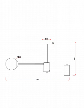 Потолочный светильник Freya FR5325CL-03BS