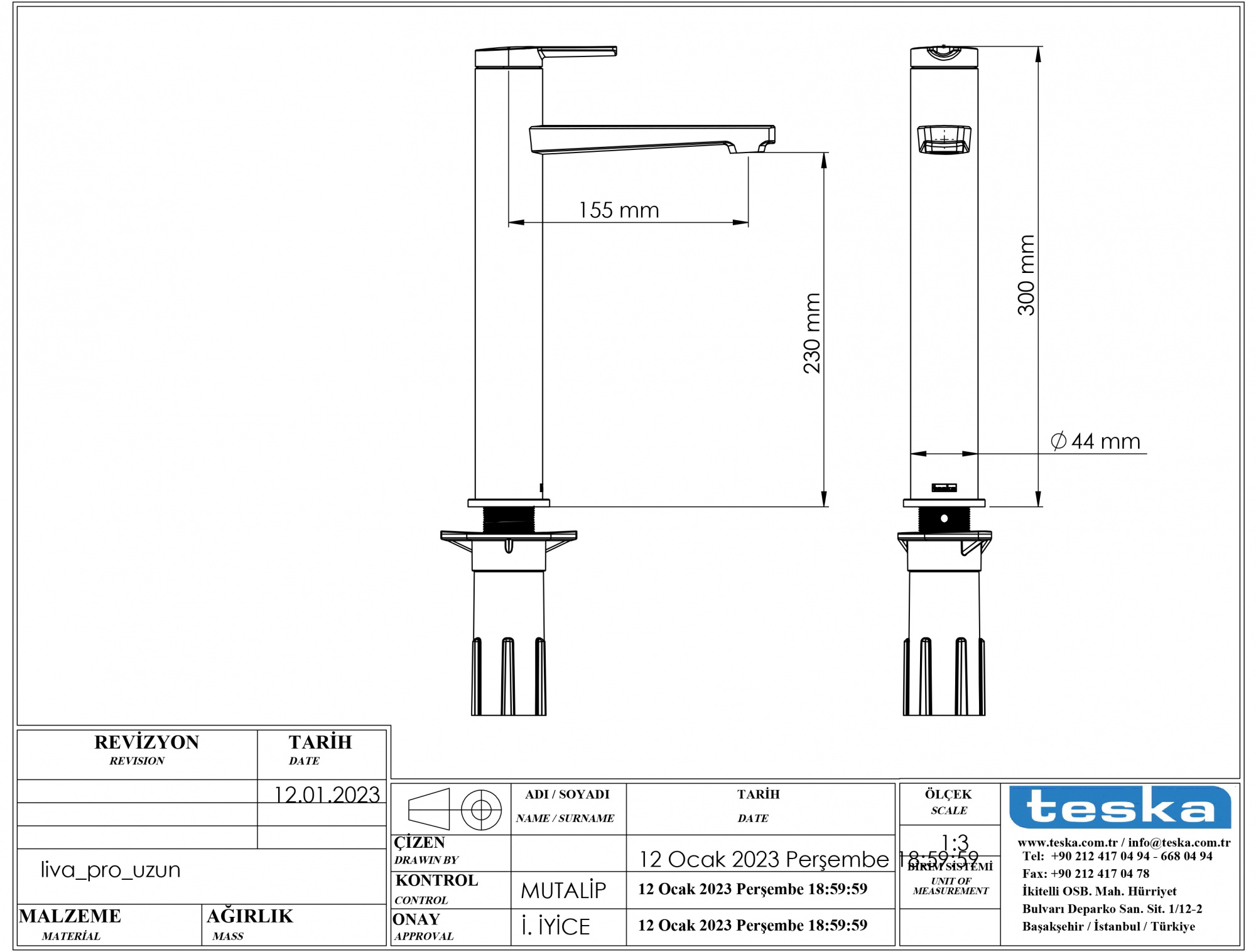 Смеситель для раковины Teska Liva Leo L E5429 розовое золото
