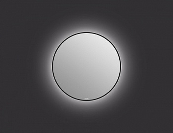 Зеркало Cersanit ECLIPSE smart 60x60 с подсветкой круглое черная рамка