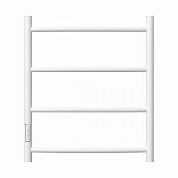 Полотенцесушитель электрический Point Афина PN04756W П4 500x600 диммер слева, белый