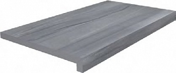Керамогранит Kerama Marazzi Ступень клеёная тип L Роверелла серый 34х60