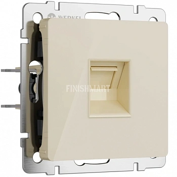Розетка Ethernet RJ-45 (айвори акрил) W1181043