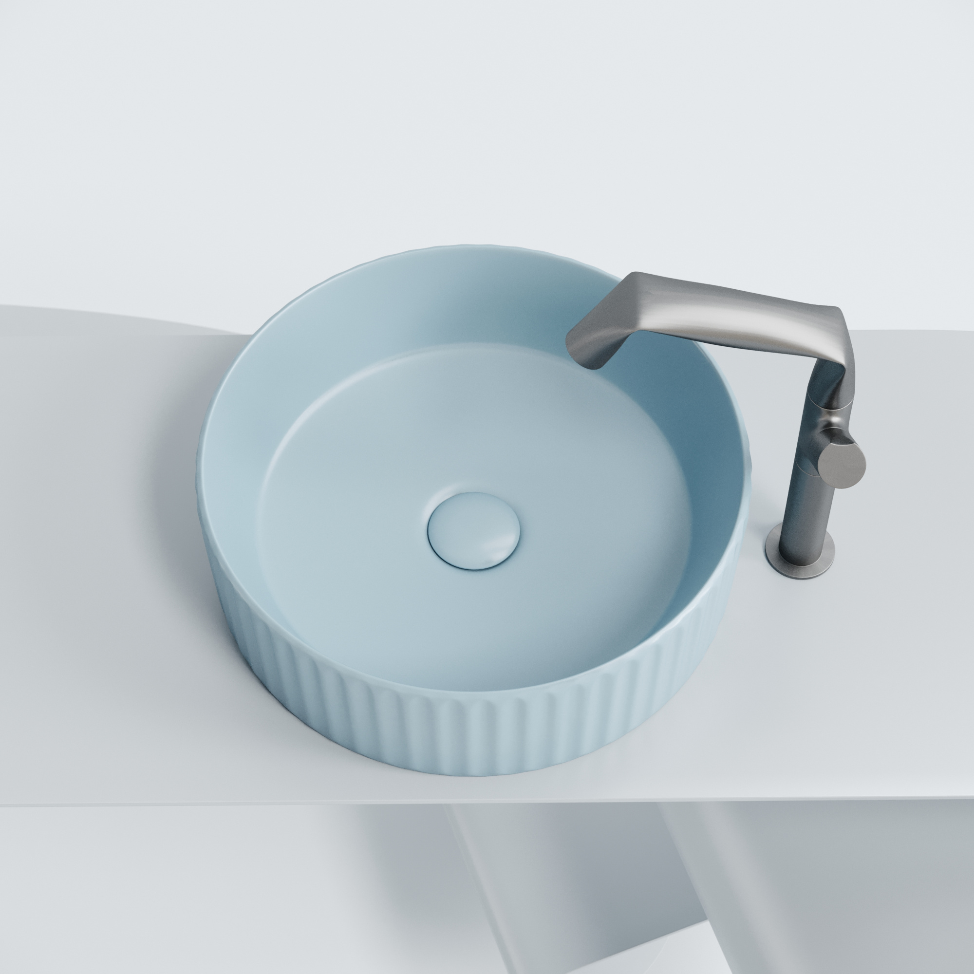 Рукомойник Ceramica Nova Element 36, см CN6057ML голубой матовый