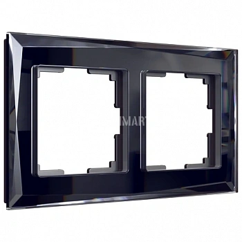 Рамка на 2 поста Diamant (черный) W0021208
