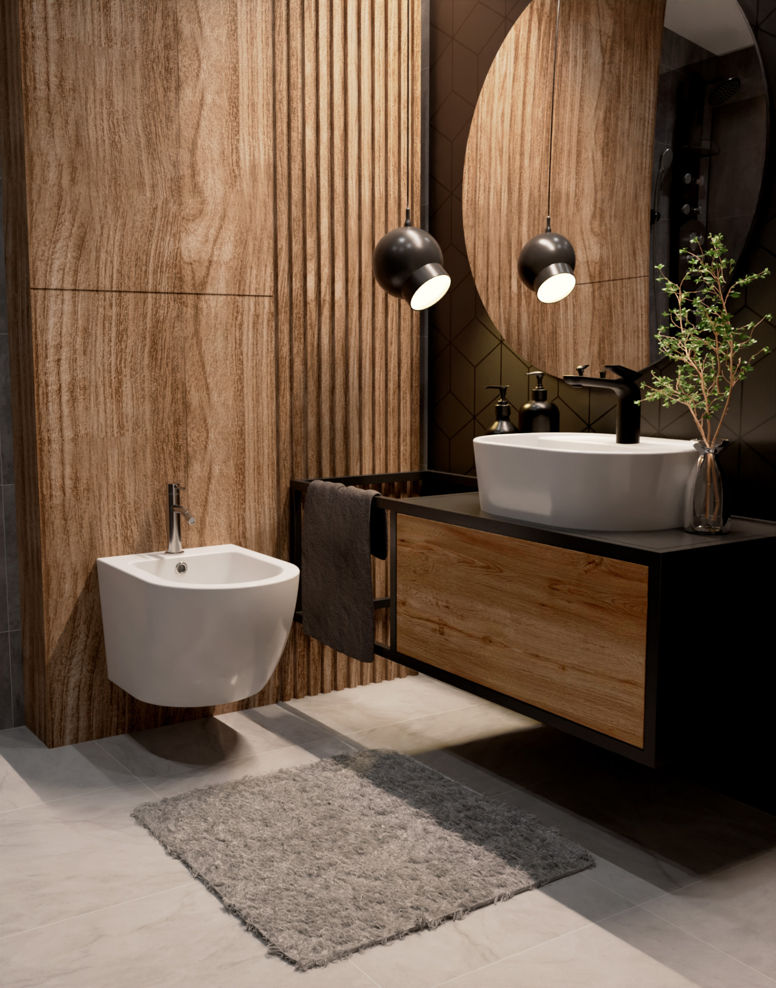 Смеситель для биде AQUAme Siena AQM6216CR хром глянец