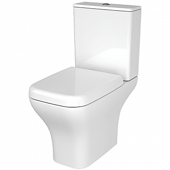 Унитаз-компакт безободковый VitrA Polar 9843B003-7201 с крышкой-сиденьем микролифт, белый