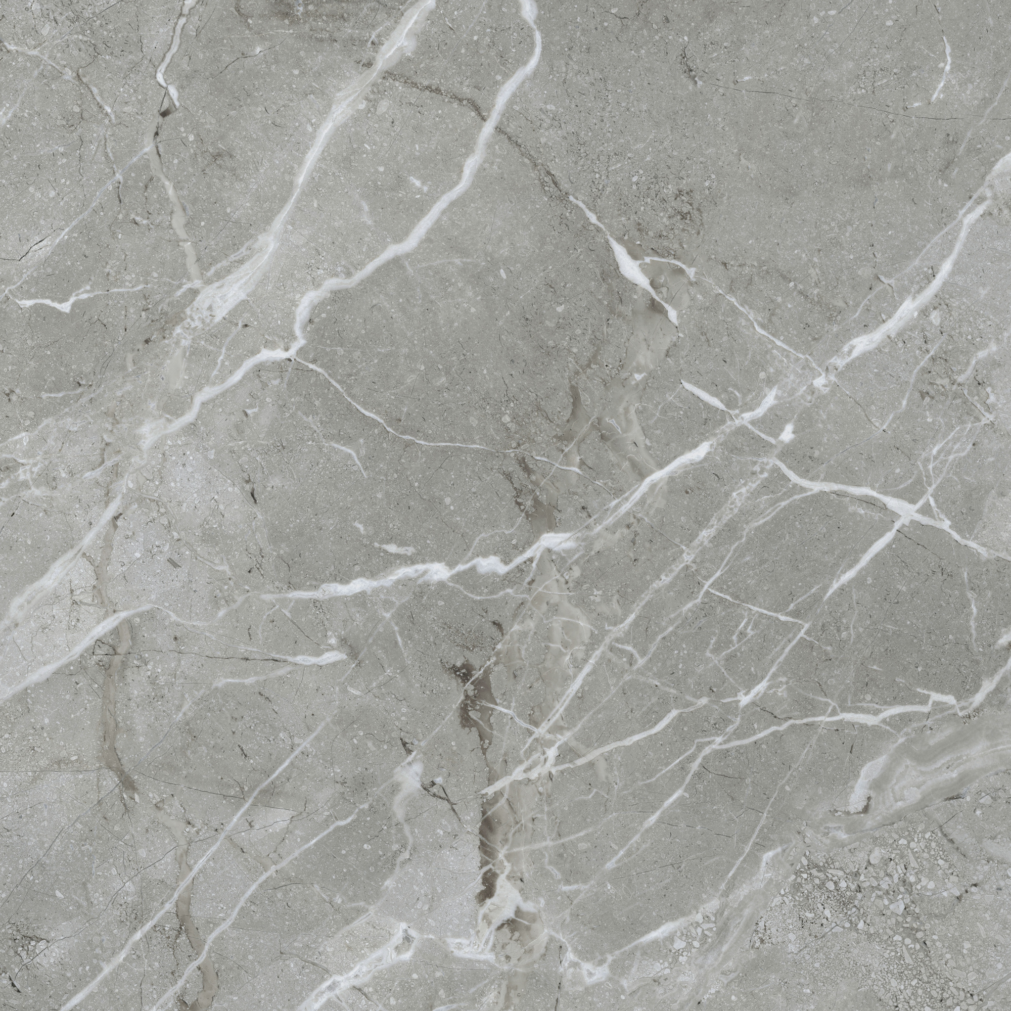 Керамогранит Vitra SilkMarble Бреча Серый Матовый R9 Ректификат 60х60
