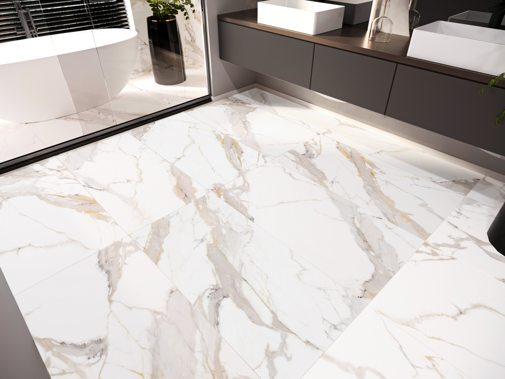 Керамогранит NTT9120M Calacatta Light Grey mat
