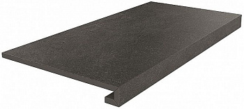 Керамогранит Kerama Marazzi Ступень клееная Про Стоун черный 33х60