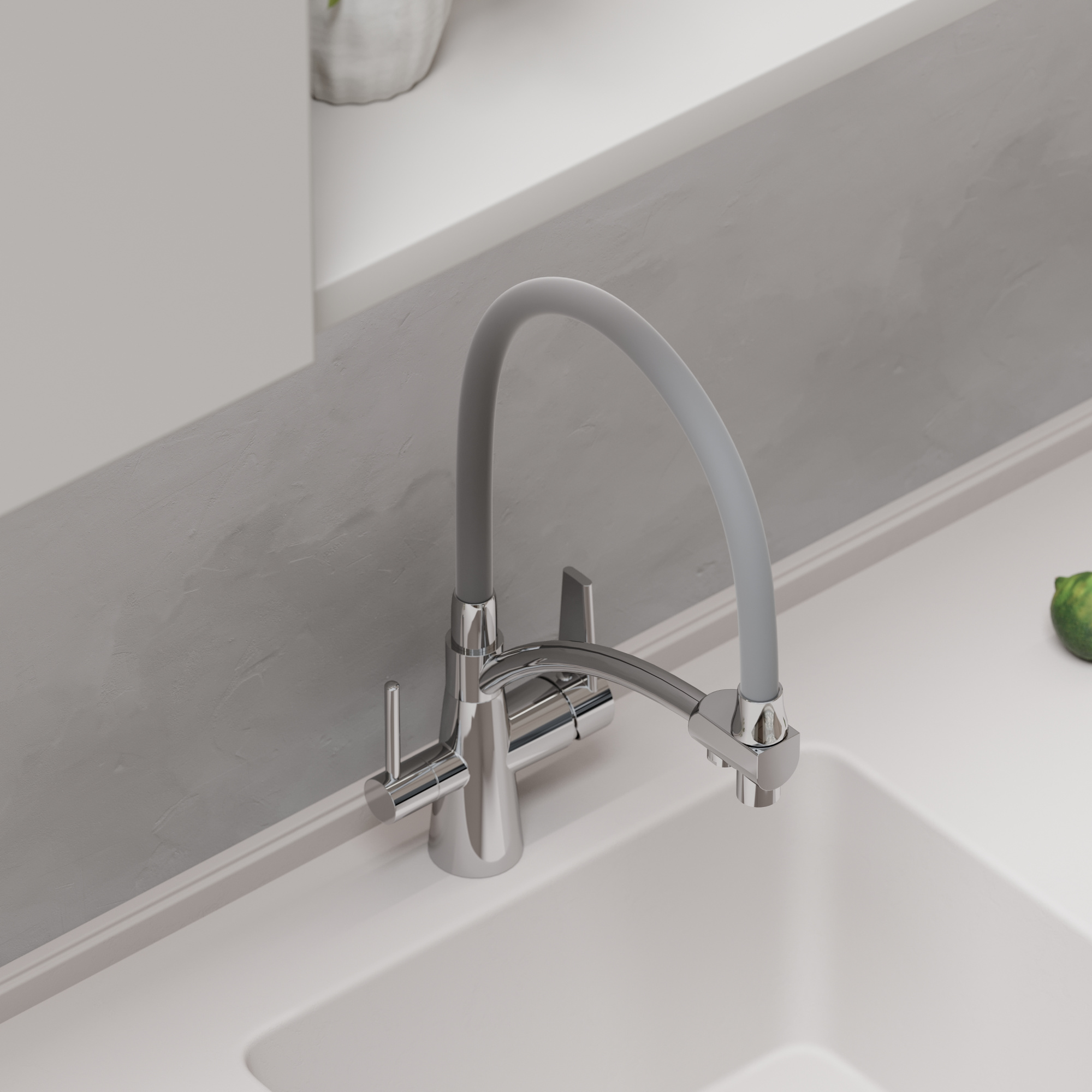 Смеситель для кухонной мойки Sancos Eri SC4001CH глянцевый хром