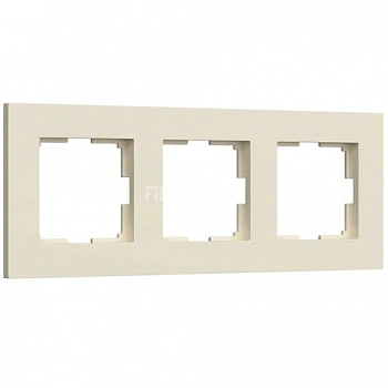 Рамка на 3 поста Slab (айвори матовый) W0032962