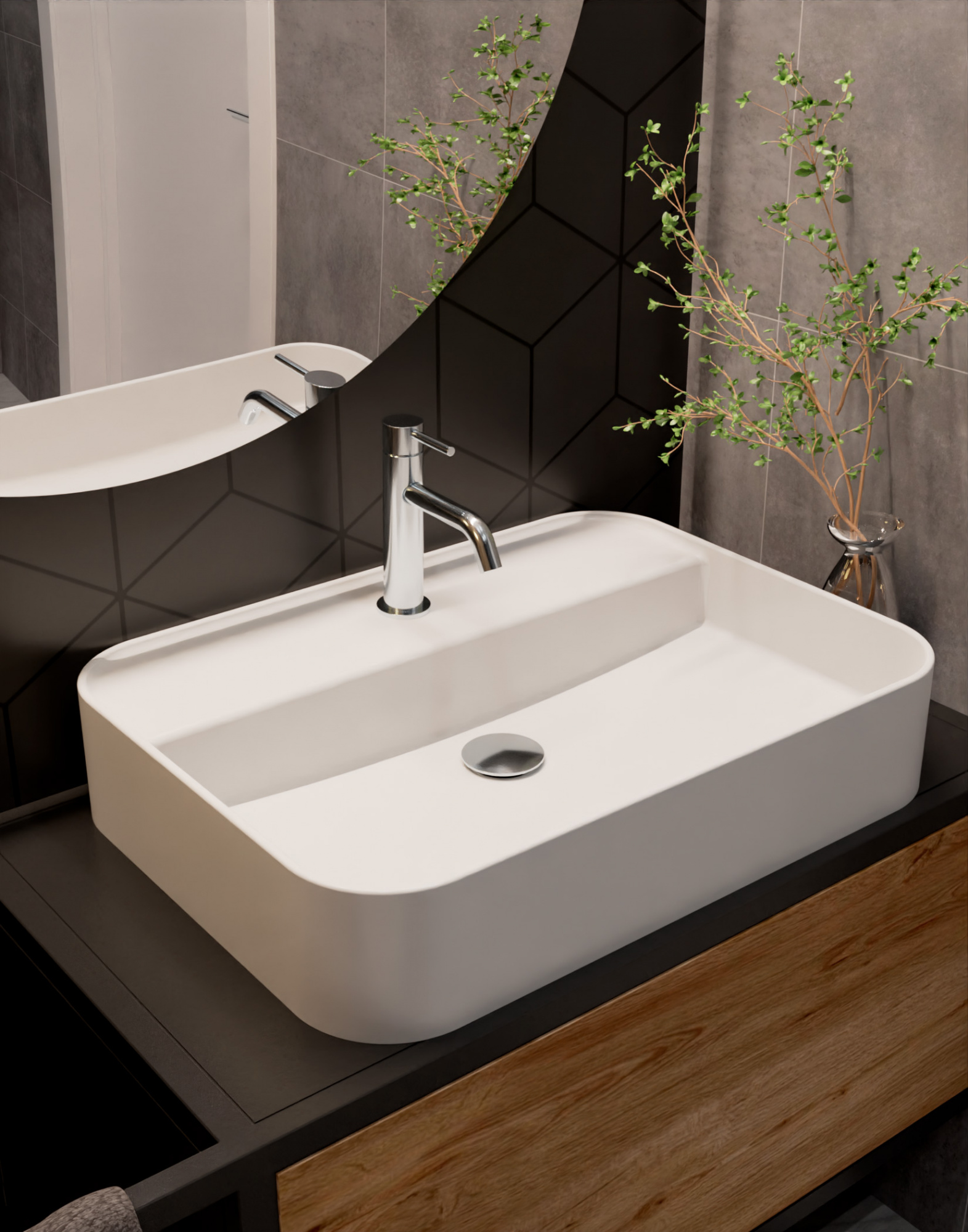 Смеситель для раковины AQUAme Siena AQM6210CR хром глянец