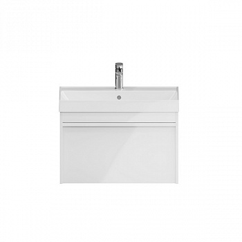 MO.70.1+1/WHT Тумба MODULA подвесная 70 с ящиком 1+1, белая глянцевая