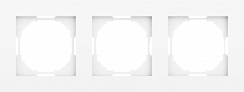 Рамка 3-я,  цвет глянцевый белый,  серия A07 Donel