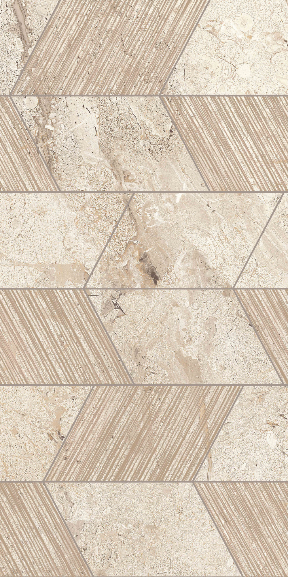 Керамическая плитка Creto Вставка Sandy Chevron 1 30х60