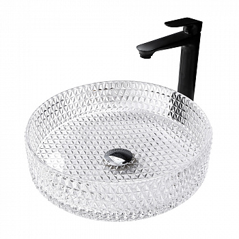 Раковина Abber Glas 40 см AK2301 прозрачная