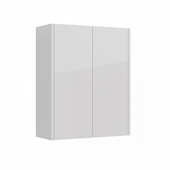 Шкаф Lemark COMBI 60см подвесной, 2-х дверный, цвет корпуса, фасада: Белый глянец